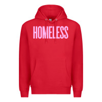 Red homeless Premium Hoodie - InspiraDesign