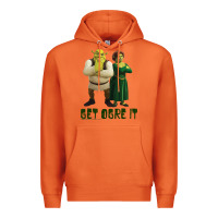 Carrot Shrek Fiona & Shrek Get Ogre It Text Poster Premium Hoodie - InspiraDesign