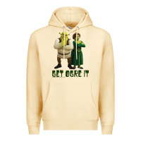 Pina Colada Shrek Fiona & Shrek Get Ogre It Text Poster Premium Hoodie - InspiraDesign