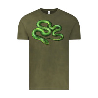Vintage Olive boomslang snake Vintage Tee - LillyAllenDesigns