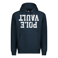 Navy pole vault t shirt upside down funny pole vault jumper shirt Premium Hoodie - InspiraDesign