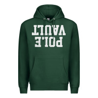 Sports Green pole vault t shirt upside down funny pole vault jumper shirt Premium Hoodie - InspiraDesign