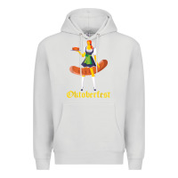 Dove Grey barmaid oktoberfest funny german woman dirndl bratwurst t shirt Premium Hoodie - InspiraDesign