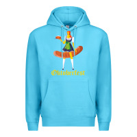 Ocean Blue barmaid oktoberfest funny german woman dirndl bratwurst t shirt Premium Hoodie - InspiraDesign