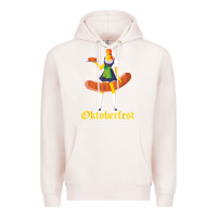 Pale Pink barmaid oktoberfest funny german woman dirndl bratwurst t shirt Premium Hoodie - InspiraDesign