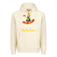 Sandshell barmaid oktoberfest funny german woman dirndl bratwurst t shirt Premium Hoodie - InspiraDesign