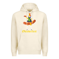 Tofu barmaid oktoberfest funny german woman dirndl bratwurst t shirt Premium Hoodie - InspiraDesign