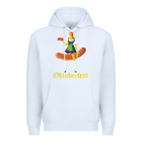 White barmaid oktoberfest funny german woman dirndl bratwurst t shirt Premium Hoodie - InspiraDesign