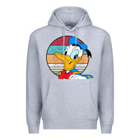 Heather Grey Donald duck funny Premium Hoodie - InspiraDesign