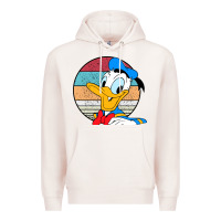 Pale Pink Donald duck funny Premium Hoodie - InspiraDesign