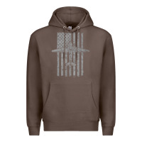 Coffee C-47 Skytrain Wwii Transport Airplane Vintage Flag Premium Hoodie - InspiraDesign