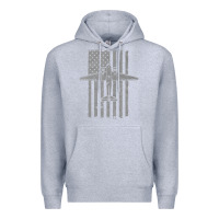 Heather Grey C-47 Skytrain Wwii Transport Airplane Vintage Flag Premium Hoodie - InspiraDesign
