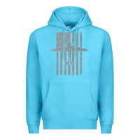 Ocean Blue C-47 Skytrain Wwii Transport Airplane Vintage Flag Premium Hoodie - InspiraDesign