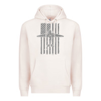 Pale Pink C-47 Skytrain Wwii Transport Airplane Vintage Flag Premium Hoodie - InspiraDesign