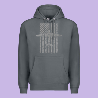 C-47 Skytrain Wwii Transport Airplane Vintage Flag Premium Hoodie Designed By Inspiradesign