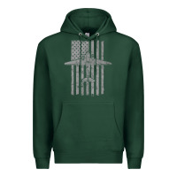 Sports Green C-47 Skytrain Wwii Transport Airplane Vintage Flag Premium Hoodie - InspiraDesign