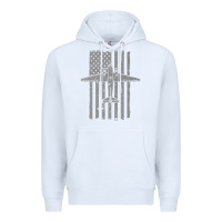 White C-47 Skytrain Wwii Transport Airplane Vintage Flag Premium Hoodie - InspiraDesign