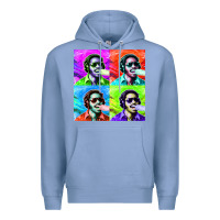 Colony Blue STEVIE WONDER! Premium Hoodie - InspiraDesign
