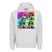 Dove Grey STEVIE WONDER! Premium Hoodie - InspiraDesign