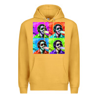 Mustard STEVIE WONDER! Premium Hoodie - InspiraDesign