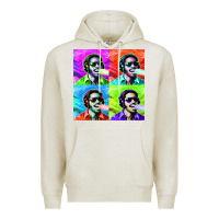 Oatmeal Heather STEVIE WONDER! Premium Hoodie - InspiraDesign
