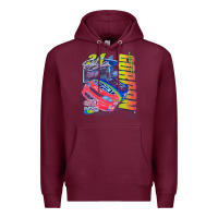 Burgundy jeff gordon dupont vintage racing Premium Hoodie - InspiraDesign