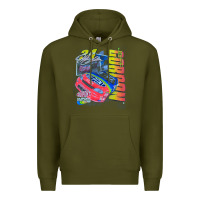 Army Green jeff gordon dupont vintage racing Premium Hoodie - InspiraDesign