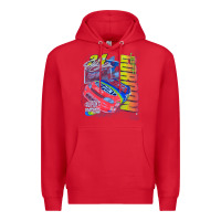 Red jeff gordon dupont vintage racing Premium Hoodie - InspiraDesign