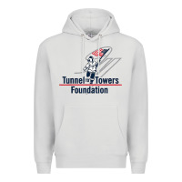 Dove Grey Tunnel To Towers F-oundation American Flag USA Flag Premium Hoodie - InspiraDesign