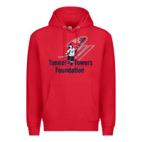 Red Tunnel To Towers F-oundation American Flag USA Flag Premium Hoodie - InspiraDesign