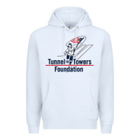 White Tunnel To Towers F-oundation American Flag USA Flag Premium Hoodie - InspiraDesign