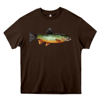 Chocolate Brown Greenback Cutthroat Trout Fish Heavy Core Tee - RanaPortraitStore
