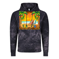 Cloud Black sunset beach Vintage Hoodie - BarkalooDesign
