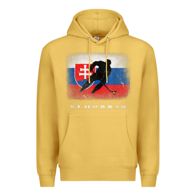 Slovakia Ice Hockey Slovak Flag Premium Hoodie by InspiraDesign | Teevron