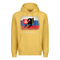 Antique Gold Slovakia Ice Hockey Slovak Flag Premium Hoodie - InspiraDesign