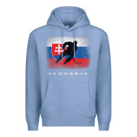 Colony Blue Slovakia Ice Hockey Slovak Flag Premium Hoodie - InspiraDesign