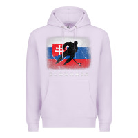 Lilac Slovakia Ice Hockey Slovak Flag Premium Hoodie - InspiraDesign