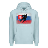 Blue Mist Slovakia Ice Hockey Slovak Flag Premium Hoodie - InspiraDesign