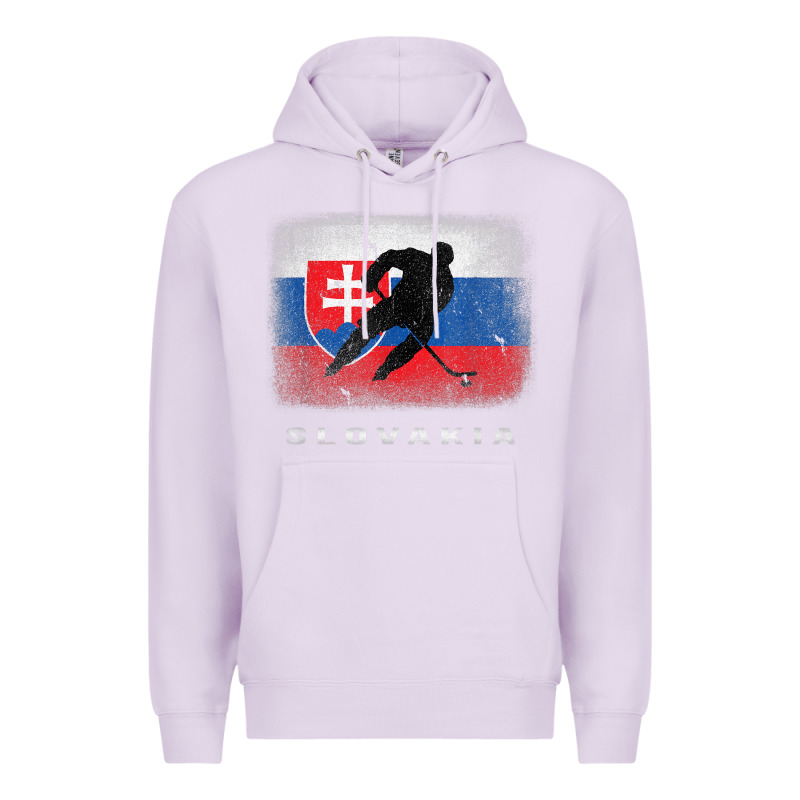 Slovakia Ice Hockey Slovak Flag Premium Hoodie by InspiraDesign | Teevron
