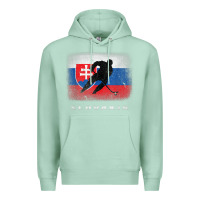 Seafoam Slovakia Ice Hockey Slovak Flag Premium Hoodie - InspiraDesign