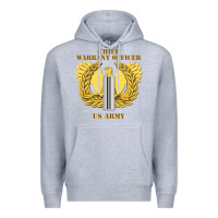 Heather Grey Emblem warrant officer cw5 Premium Hoodie - InspiraDesign