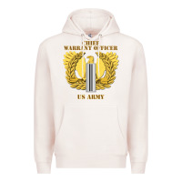Pale Pink Emblem warrant officer cw5 Premium Hoodie - InspiraDesign