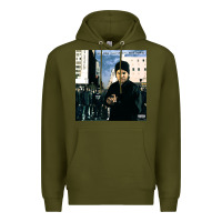 Army Green Amerikkkas most wanted Premium Hoodie - InspiraDesign