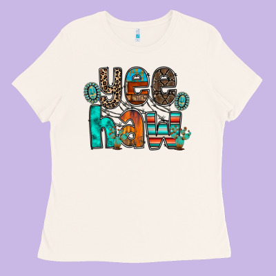 Yee Haw Ladies Tee Designed By Racoondesign