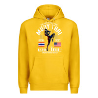 Lemon thailand american flag muay thai boxing train hard repeat t shirt Premium Hoodie - InspiraDesign