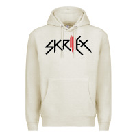 Oatmeal Heather white skrillex Premium Hoodie - InspiraDesign
