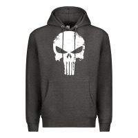 Charcoal Heather the punisher skull Premium Hoodie - InspiraDesign