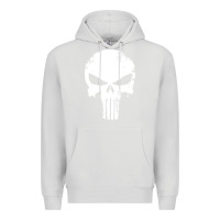 Dove Grey the punisher skull Premium Hoodie - InspiraDesign