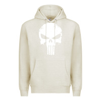 Oatmeal Heather the punisher skull Premium Hoodie - InspiraDesign