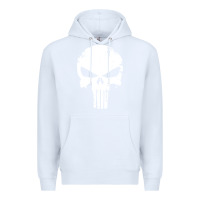 White the punisher skull Premium Hoodie - InspiraDesign